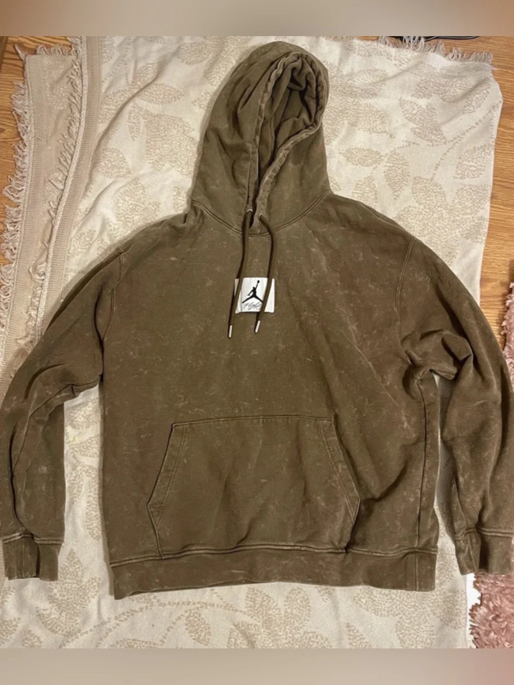 Jordan Essentials Jump man Nike Statement Fleece Washed Pullover Hoodie